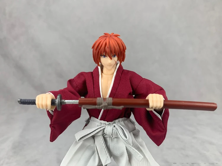 Великолепные игрушки Dasin модель Rurouni Ken shin HIMURA KENSHIN S.H.F фигурка Аниме ПВХ игрушки фигурка