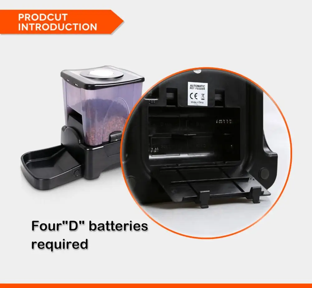 Large-capacity Intelligent Dog Automatic Food Feeder