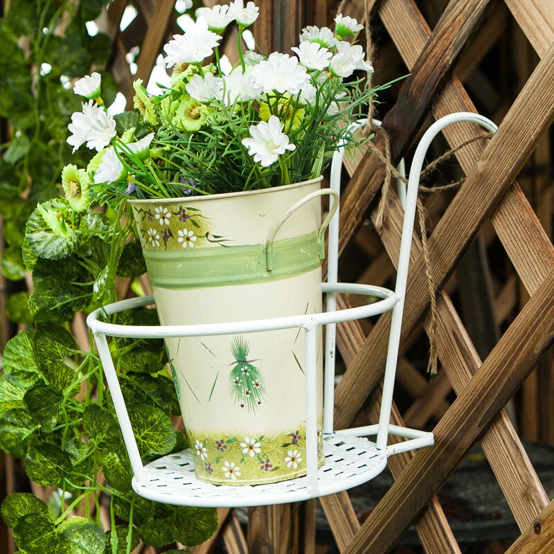 'The Best' Over the Rail Hanging Flower Pot Holder Balcony Railings Wall Iron Pots 889 |