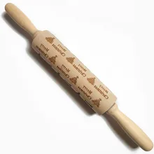 Инструменты помадка DIY кухня приготовления печенья Скалка Рождество тесто ролик торт выпечки Олень Дерево тиснением