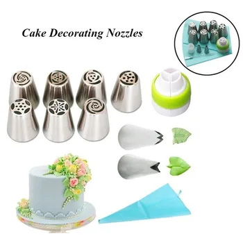

Russian Tulip Icing Piping Nozzles Cake Decoration Biscuits Sugar Craft Pastry Baking Tool DIY Cake Decorating Tools