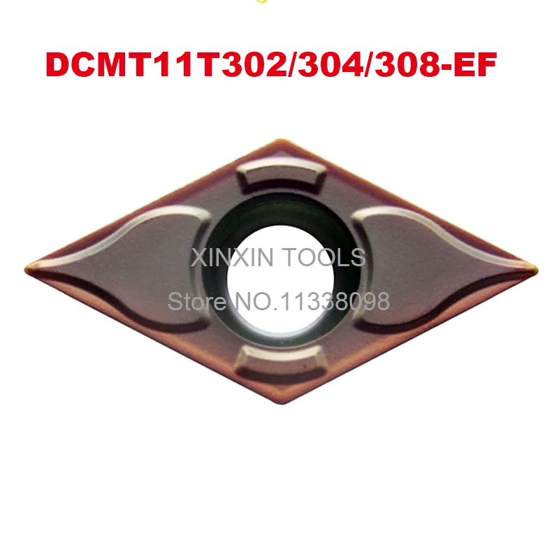 

Оригинальный ZCC DCMT11T304-EF YBG205 DCMT11T308 обработка 304 нержавеющая сталь фоторезак инструменты Токарный инструмент ЧПУ