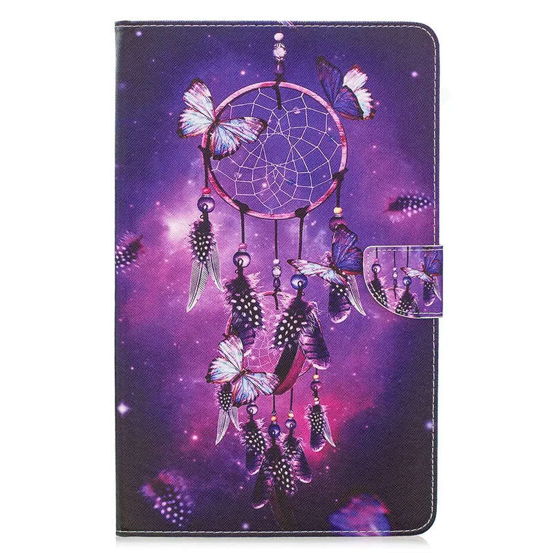 Purple Bell Чехол для планшета для Funda Amazon Kindle Fire HD 7 чехол Kawaii Единорог кошка щенок кожаный чехол для всех новых Fire 7 9th поколения - Цвет: Purple Bell