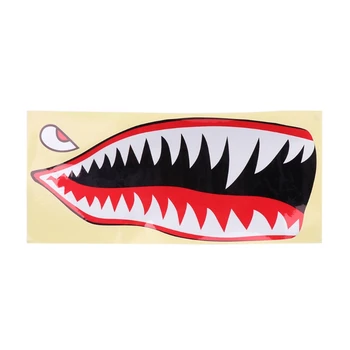 

2 Pcs Flying Tigers Shark Teeth A-10 Warthog Decals Stickers Warhawk Fighter Jet