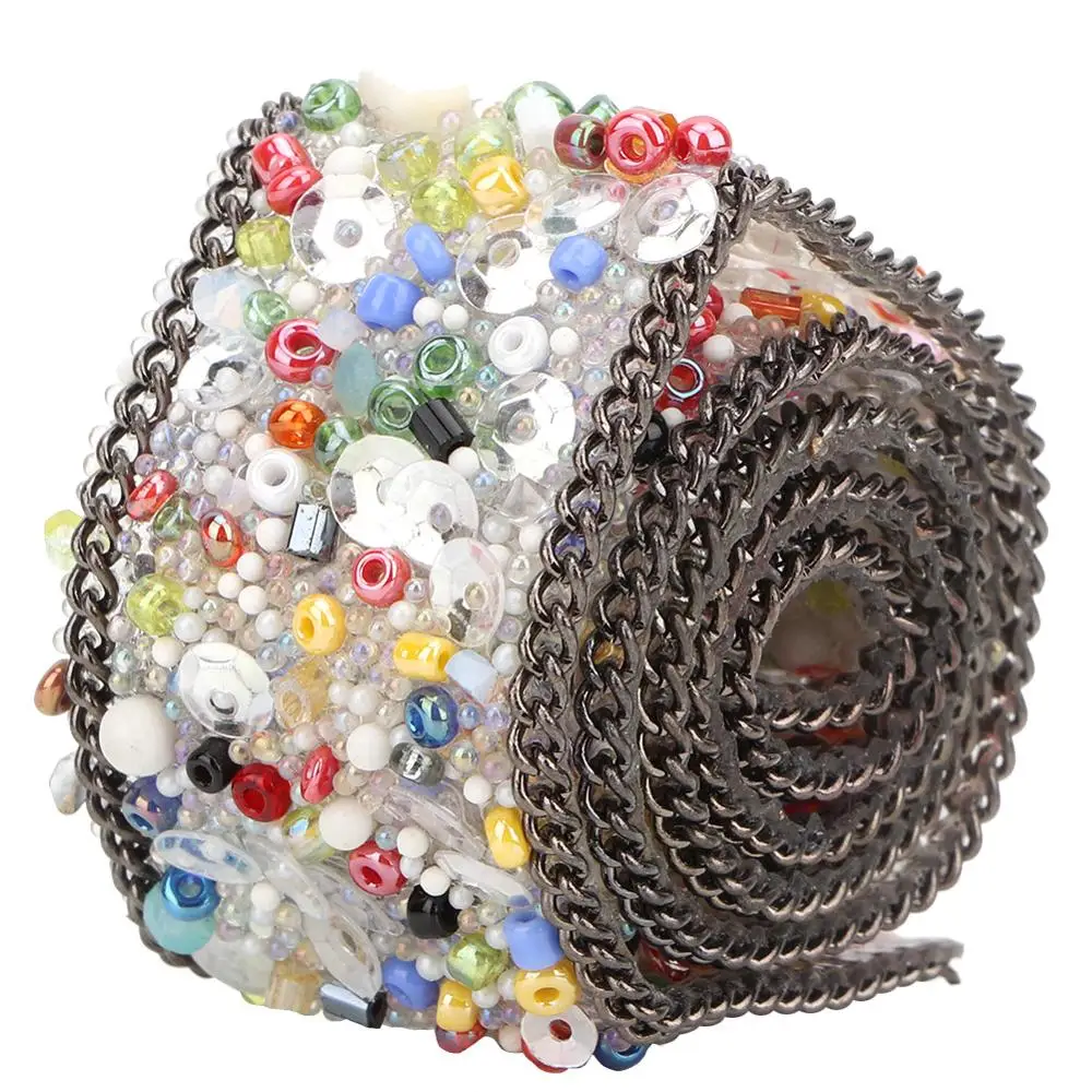 Стразы цепочки для дизайна ногтей 2 5 см Алмазная сетка рулон хрустальные стразы