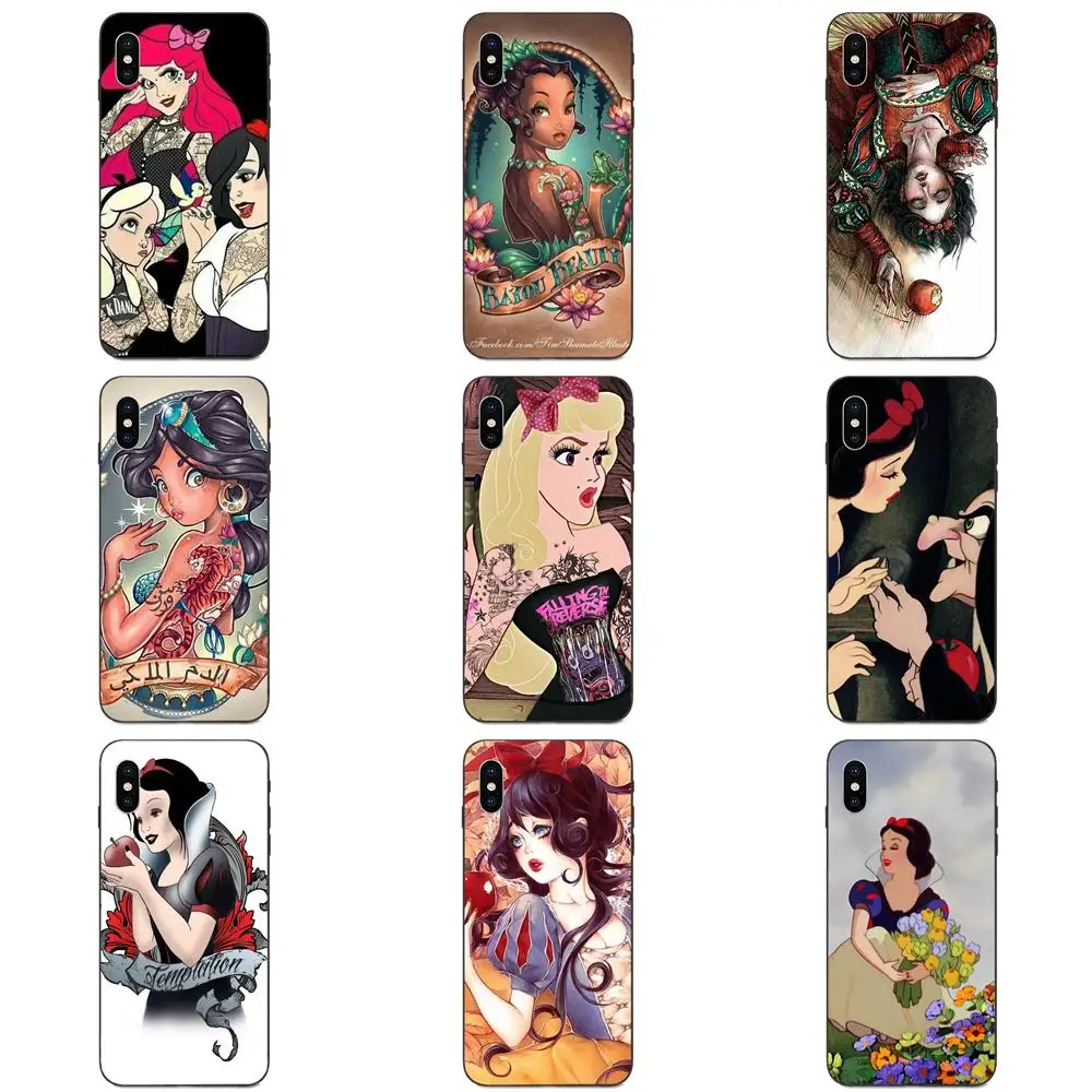 Татуировка Ариэль Алиса Белоснежка для Galaxy C5 C7 J1 J2 J3 J330 J5 J6 J7 J730 M20 M30 Ace Core Max Mini Plus