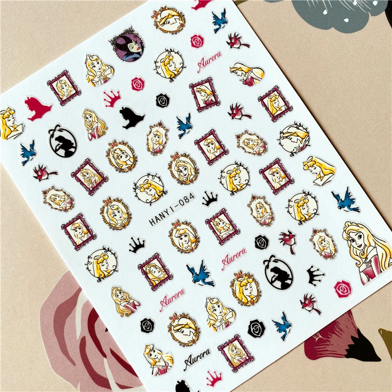 HANYI-084-085-088», «queen», «princess», «Красота 3D задняя клей для ногтей, наклейки, Переводные картинки на ногти для художественного оформления ногтей, Нейл-арт ногтей инструмент роспись ногтей - Цвет: HANYI-084
