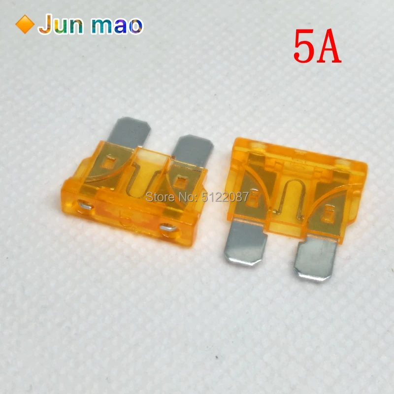 Glass Tube Fuses 30Pcs Standard Auto Blade Fuse for Car 5 10 15 20 25 30 AMP Car Fuse Auto White Yellow Red Blue Orange Green