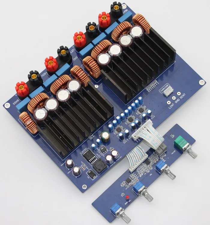TAS5630 DC40-46V 2 1 канал 600 Вт + 2*300 Плата усилителя класса D 330 мкФ/100V * 4 плата цифрового