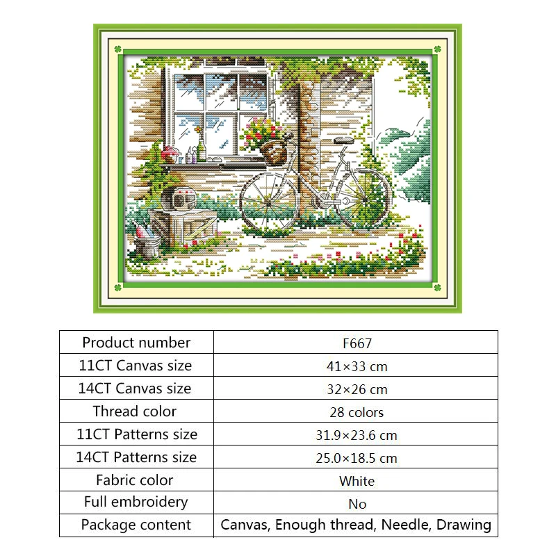 Joy Sunday Counted Cross Stitch Kits for Needlework DMC DIY 14ct 11ct Aida Fabric for Embroidery Kit Printed Canvas Home Decor (3)