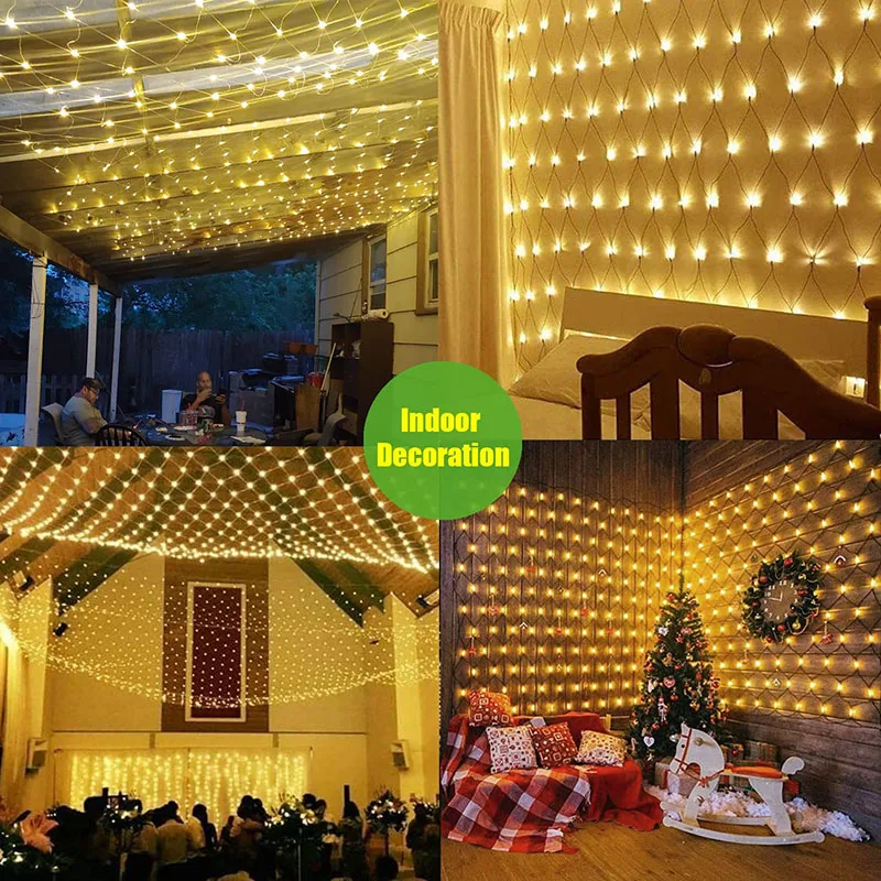 Рисунок 3 - Уличная Рождественская гирлянда-занавеска из сетки