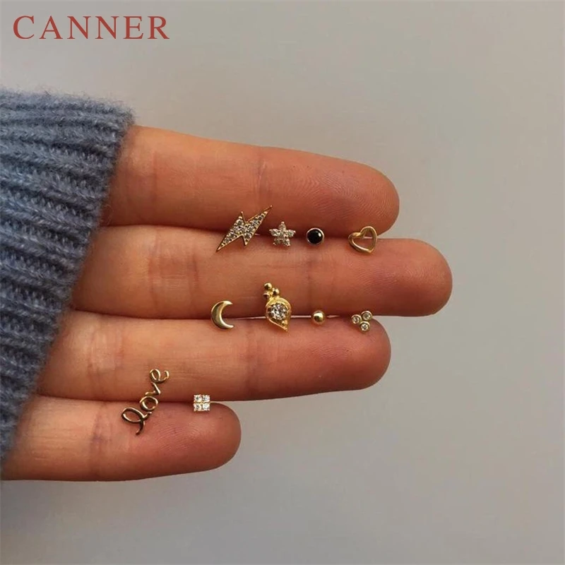 Простые минималистичные золотые серьги с молнией/змейкой/бабочкой для женщин, 925 пробы серебряные циркониевые серьги-гвоздики, модные ювелирные изделия для ушей