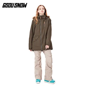 

2019 GSOU SNOW Women Ski Jacket Pant Snowboard Skiing Suit Windproof Waterproof Outdoor Sport Wear Winter Suit Clothing Trouser