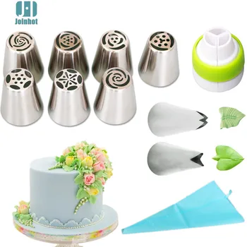 

Russian Decorating Mouth Set 7 Pieces 9 Pieces 11 Pieces 22 Pieces Set Flower Mouth Set Baking Tools for Cakes Kitchen Product