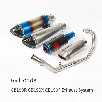 

For Honda CB190R CB190F CB190X Motorcycle Complete Exhaust System Front Link Pipe Slip On 51 mm Muffler Escape with DB Killer