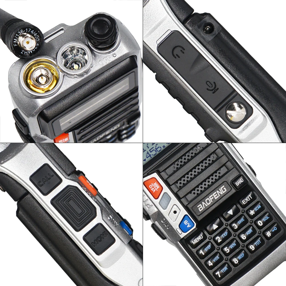 Высокая мощность 8 Вт Baofeng UV 5R Pro Walkie Talkie 10 км двухстороннее радио UV5r портативный