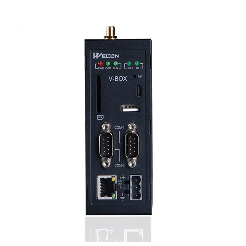 Wecon Industrial iot gateway V BOX с использованием modbus tcp при передаче данных удаленная