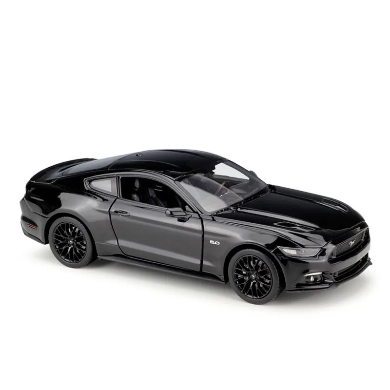 

1:24 Diecast Car Model Alloy Car Collection Metal Toy Vehicle Fords-Mustangs Doors Open For Kids Toy Birthday Christmas Gift