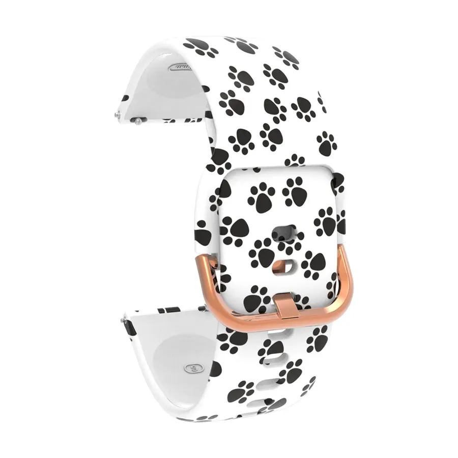 Enhanced Silicone Watchband Bracelet, 20mm Replacement Strap