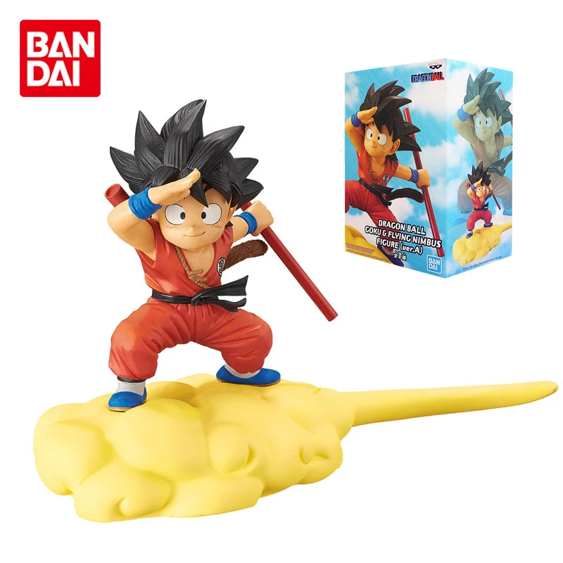 

Bandai Genuine Dragon Ball Son Goku Somersault Cloud Q Version Limited Pvc Anime Action Figures Model Toys Gifts for Children