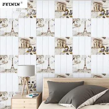 

three-dimensional wall stickerwood grain living room decoration bedroom background foam brick waterproof crashworthy wallpaper