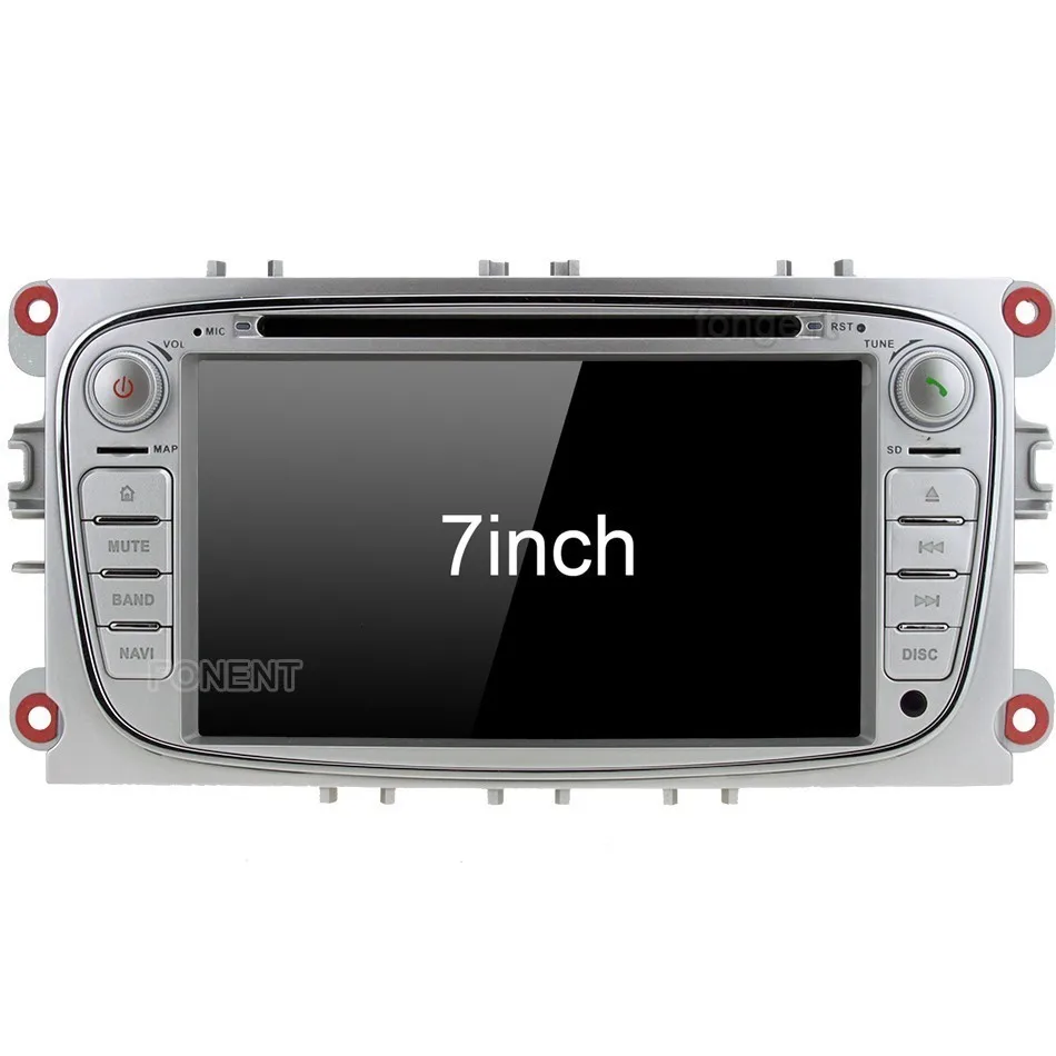 Sale For Ford Focus Mondeo Focus C-MAX S-MAX C S Max Kuga Galaxy car 2 din DVD Multimedia Player Radio GPS Stereo  IPS Android Unit 1