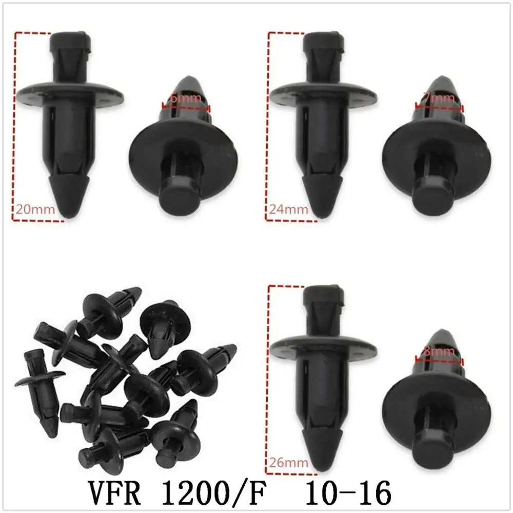 Fairing Bolts Kit Bodywork Plastic Expansion Screw Spike Nuts Fit For HONDA VFR 1200/F 2010-2016 | Автомобили и мотоциклы