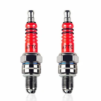 

High Performance 3-Electrode Spark Plug A7TC For 50CC-150CC ATV Motorcycle Spark Plug Accessories