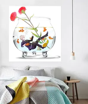 

[Self-Adhesive] 3D Natsume 665 Japan Anime Wall Stickers Mural Decal Wall Murals AJ WALLPAPER Belly