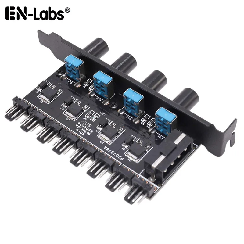 Контроллер скорости вентилятора PCI 12 В Molex 4pin или SATA 6 8 кулеров PWM 4 контактный