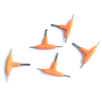 

Triangular Screw Knife Mini T-Shaped Triple Use Screwdriver Cross Hexagon Socket Screw Multi-functional Triple Use Screwdriver