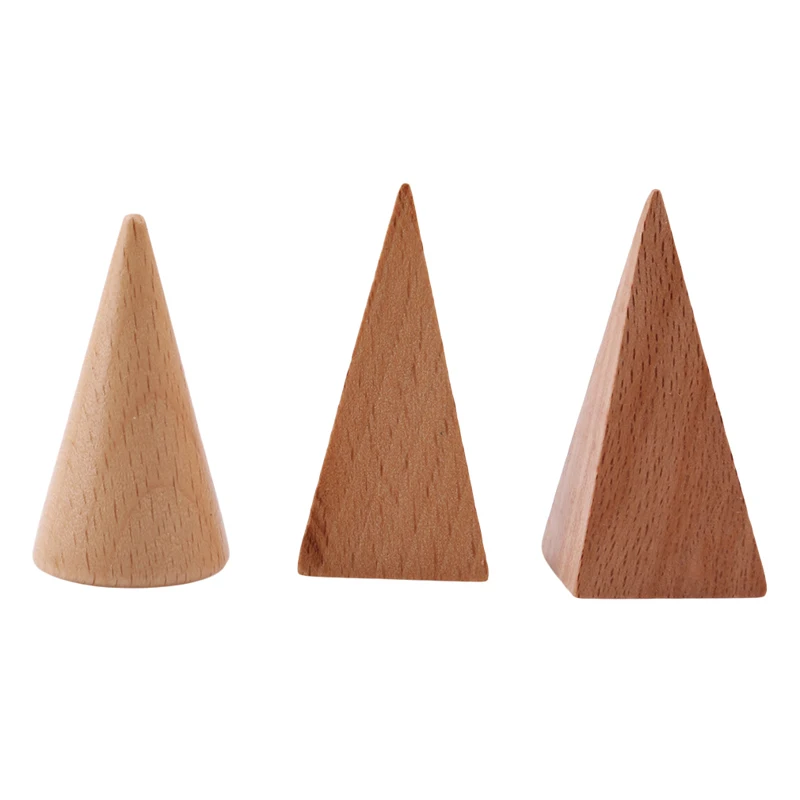 10PCS/Set Solids Geometric Wooden Books Cognitive Toys Geometry Blocks Learning &amp Education for Kids | - Цена: 