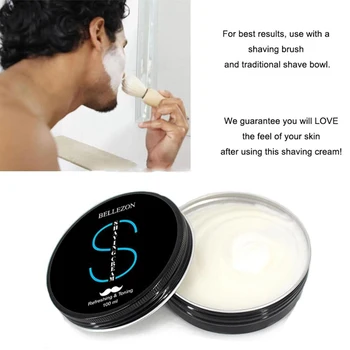 

Men Soft Shaving Cream Shaving Soap for Men Shave Beard Cream Beard Shaving Cream Balm Hot Sale Wholesale