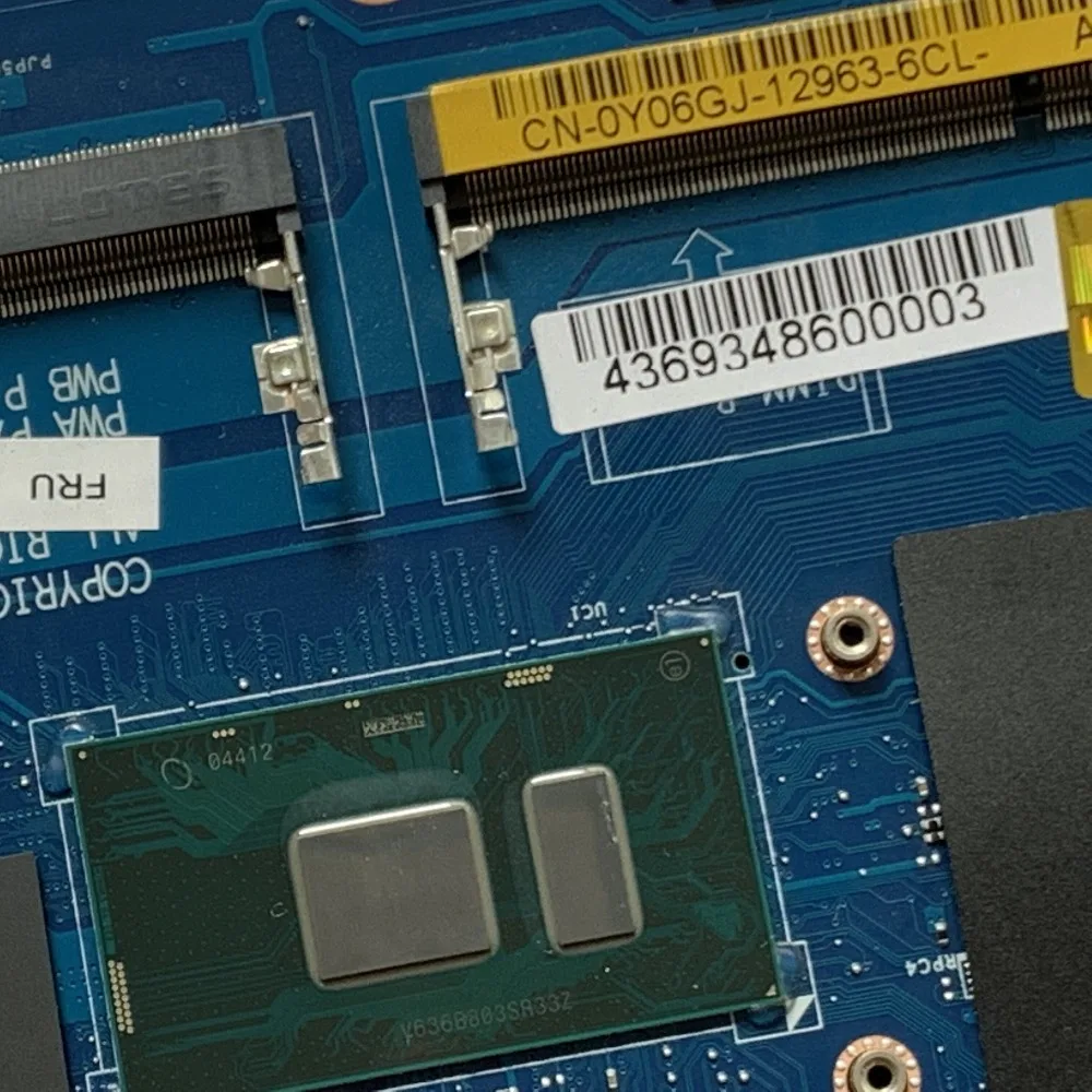 Kefu CDM80 LA-E091P I7-7600U для DELL Dell широта 5580 Материнская плата ноутбука CN-0Y06GJ Y06GJ Материнская плата ноутбука ПК