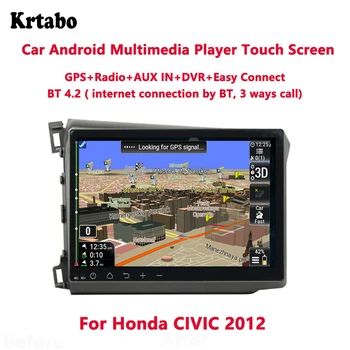 

Krtabo Car radio Android multimedia player 4G RAM For Honda CIVIC 2012 GPS Car touch screen AUX IN+DVR+Easy Connect