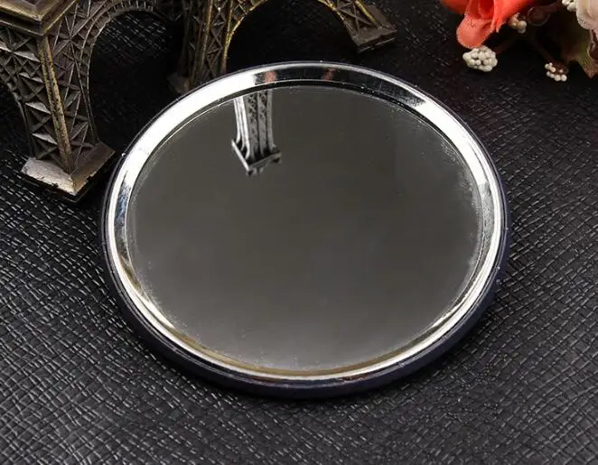 50 шт./лот, удобный милый мультяшный мини портативный круговой ручной зеркальный карманный портативный инструмент для макияжа