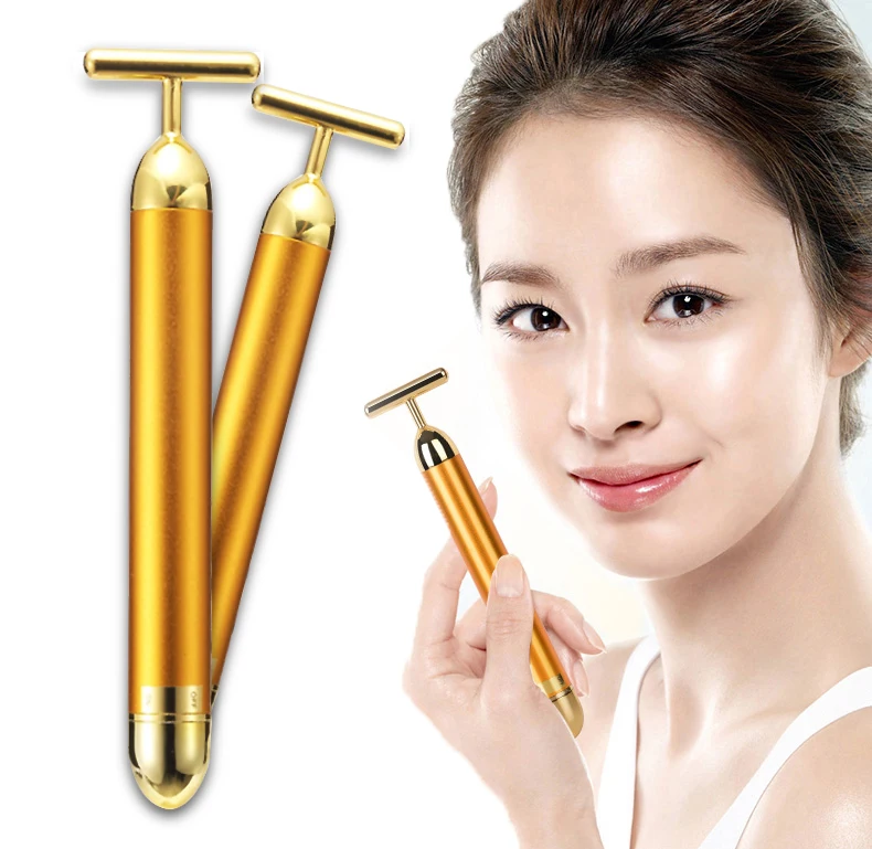 

Energy Skin Beauty Bar Slimming Face Roller Gold Vibration Facial Beauty Roller Massager Stick Lift Skin Tightening Wrinkle Bar