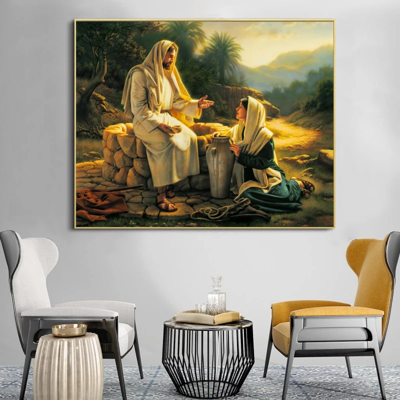 Famous Painting And The Samaritan Woman Posters Prints