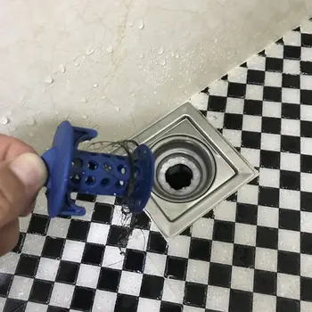 

Floor drain bathtub pool anti-clogging device Hair cleaning collector Sink prevention floor drain cleaning kit bathroom