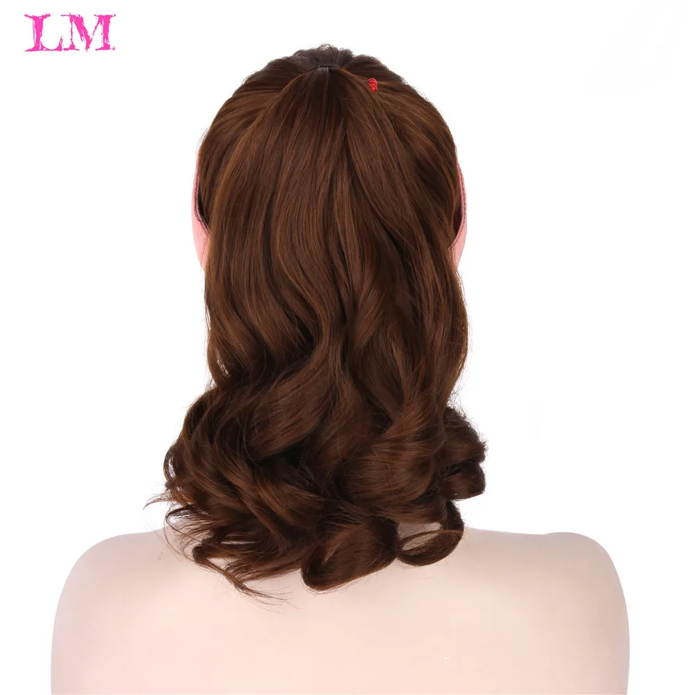 

Short Hat Wig Natural Black Brown Wavy Curl Wigs Natural Connect Synthetic Hat Wig Synthetic Baseball Cap Hair Wig For Women
