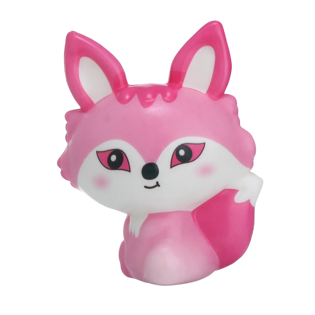 Игрушка Squishies Fox медленно поднимающийся крем Kawaii ароматизированный облегчение стресса милые животные медленно поднимающийся ароматизированный подарок на день детей сжимающая игрушка - Цвет: D