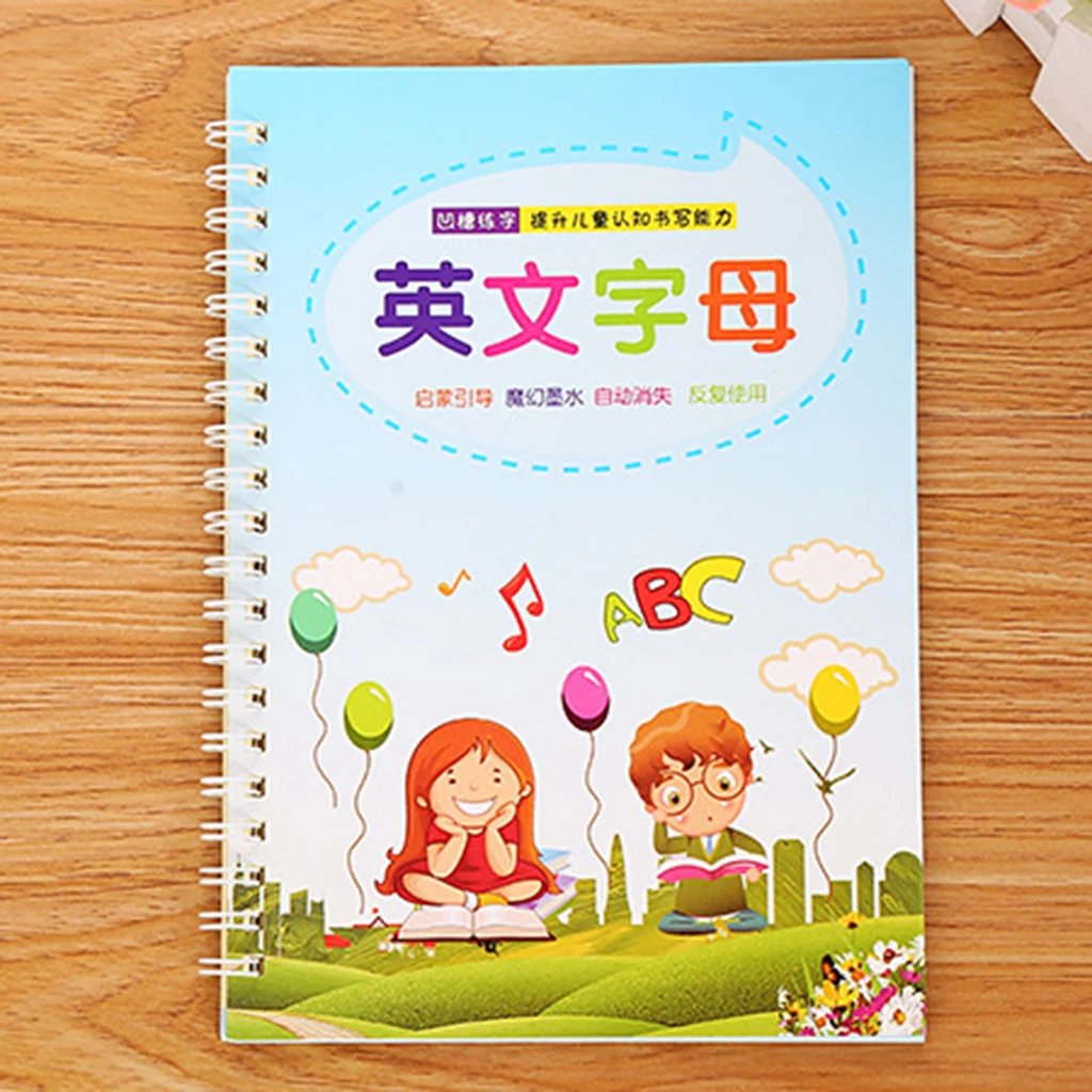 Children's Practice Calligraphy Kindergarten Digital Tracing Red Book Pre School Children's Hard Pen