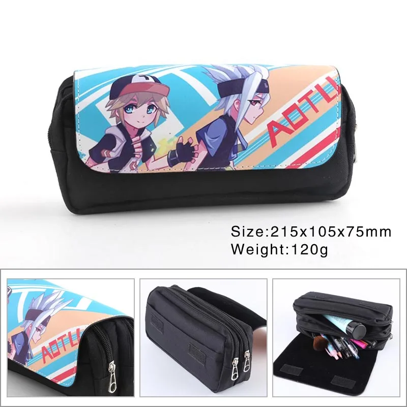 Аниме мультфильм холст студенческий Карандаш Чехол На Молнии penbag Hatsune Miku Черный Дворецкий Тоторо атака на Титанов косметичка
