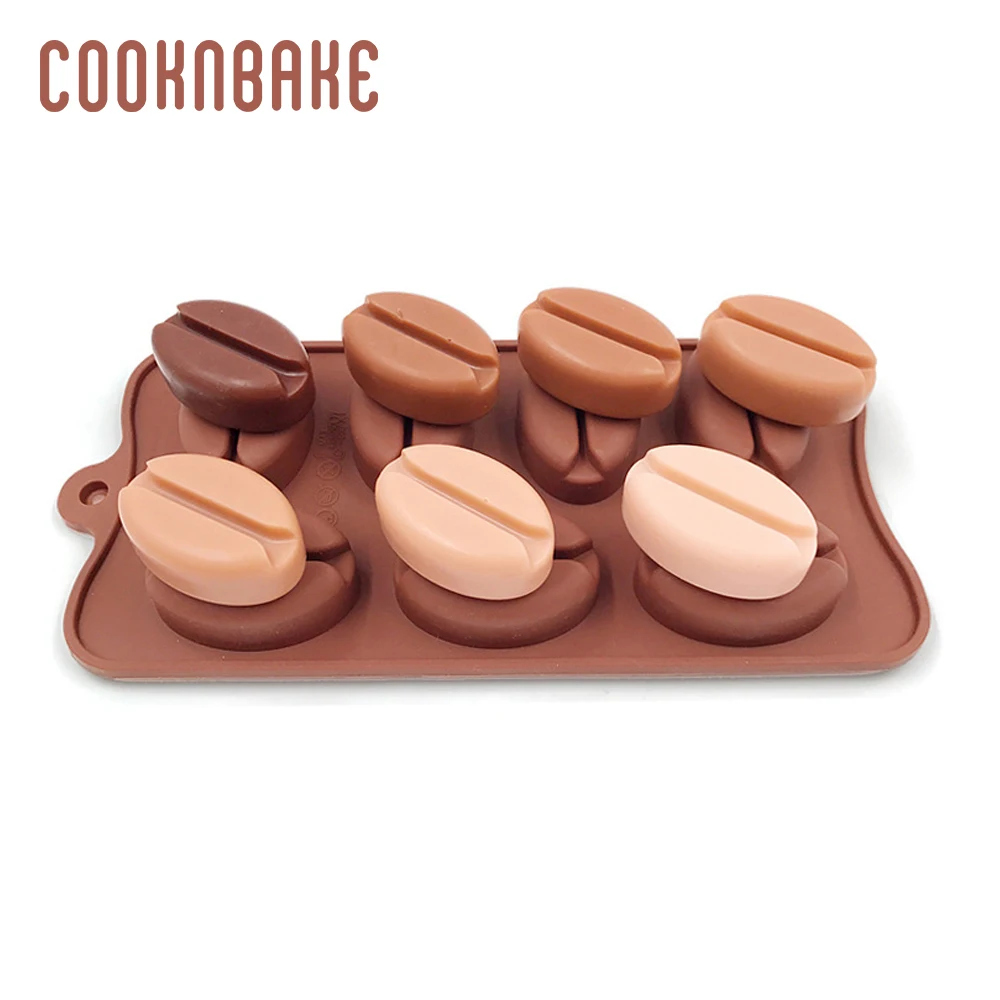 COOKNBAKE силиконовая форма для шоколад, торт, конфеты в виде кофейных зерен, лоток для льда, силиконовая форма для мыла, торта, печенья, выпечки