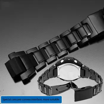 

black Watch Band for GW-3500B GW-3000B GW-2000 G-1000 stainless steel Strap Watch Accessories for Women Mens