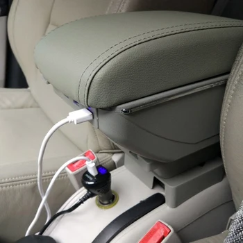 

lsrtw2017 Car armrest box central Store with USB for citroen c4 2004 205 2006 2007 2008 2009 2010 accessories