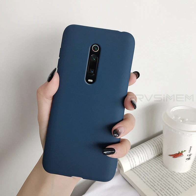Матовый чехол ярких цветов для XiaoMi Mi9T Mi 9T Pro Mi 9TPro Mi9TPro Mi 9T Global TPU резиновый мягкий силиконовый чехол для телефона - Цвет: DBlue