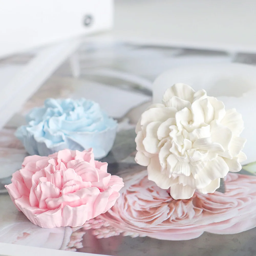 Rose Flower soap mold for Making silicone soap molds Aromatherapy plaster mold 3D Flower Fondant Mold Candy Chocolate Decoration