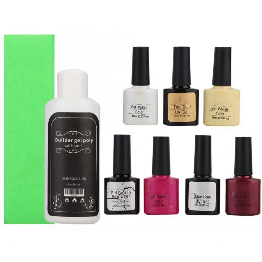 Сделай сам, Гель-лак для ногтей комплект Nail Art Наборы с Гель-лак блок для маникюра Лак для ногтей для чистки ногтей наборы для ухода за кожей