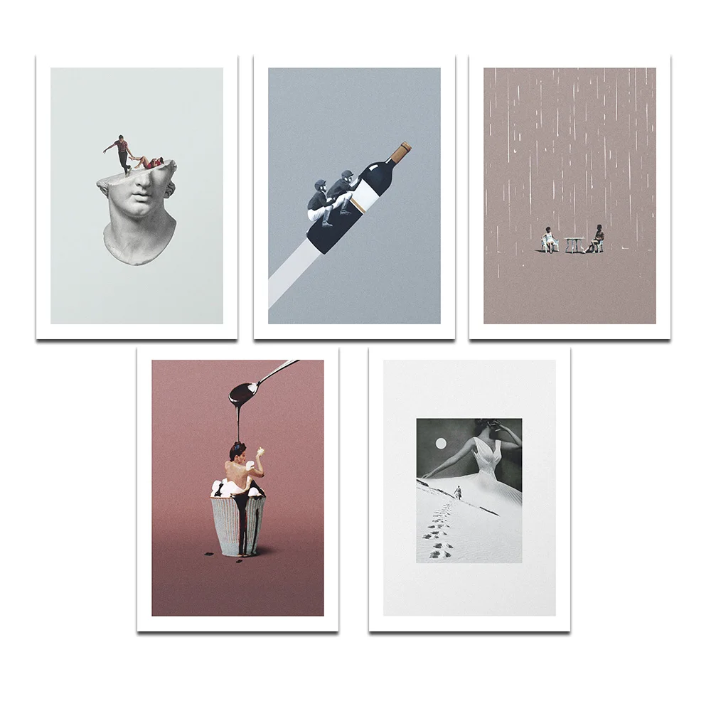 Abstract-Sugar-Bath-Snow-Foot-Print-On-Wedding-Dress-Canvas-Painting-Wall-Art-Image-Poster-Fun (2)